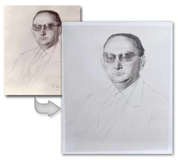 Drawing portrait-about head proportions